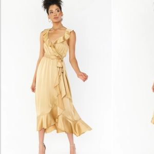 Show Me Your Mumu Samantha Ruffle Wrap Dress